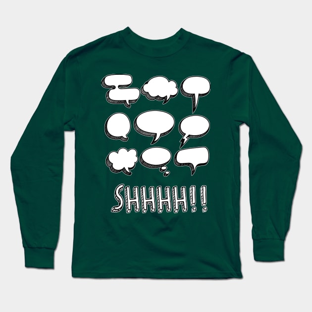 Shhhh Long Sleeve T-Shirt by Munayki